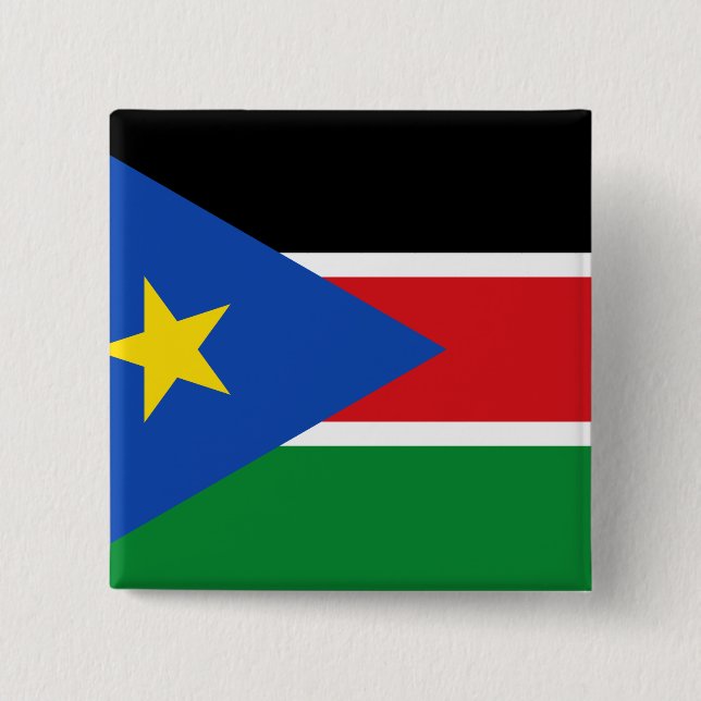 South Sudan Flag Button (Front)
