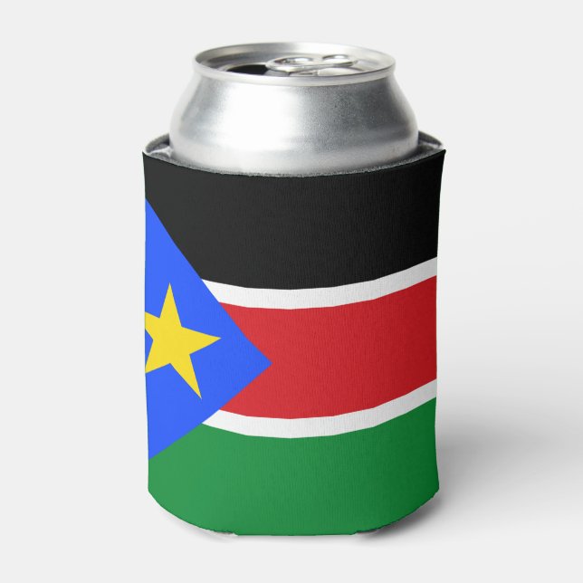 South Sudan Flag Can Cooler (Can Front)