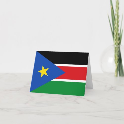 South Sudan Flag Card