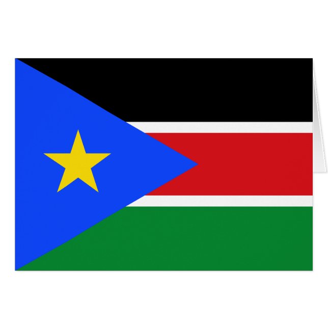 South Sudan Flag Cards (Front Horizontal)
