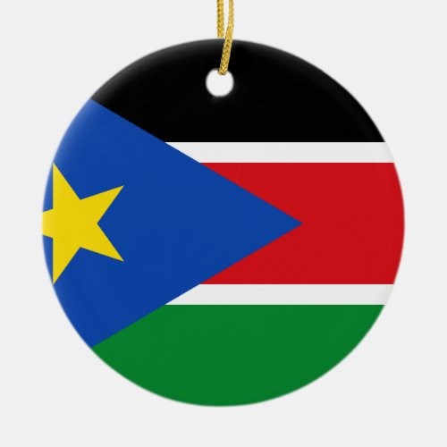 South Sudan Flag Ceramic Ornament