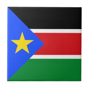 South Sudan Flag Ceramic Tile