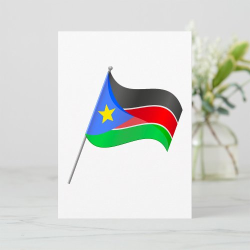 South Sudan Flag Country Colours Invitations