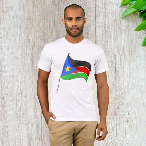 South Sudan Flag Country Colours Mens T_Shirt