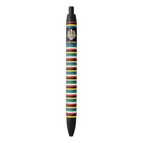 South Sudan Flag Cute Patriotic Black Ink Pen