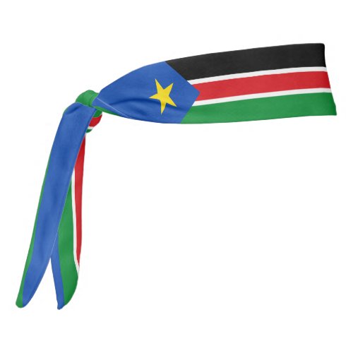 South Sudan Flag Elegant Patriotic Tie Headband
