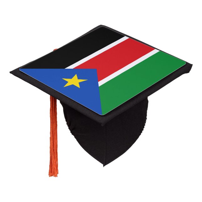 South Sudan Flag Graduation Cap Topper (Angled)