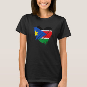 South Sudan Flag I love It is in DNA  South Sudans T-Shirt