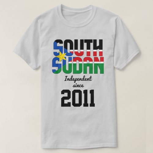 South Sudan Flag Independence Celebration T_Shirt