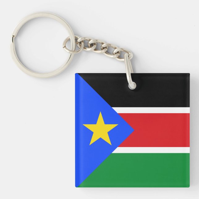 South Sudan Flag Keychain (Front)