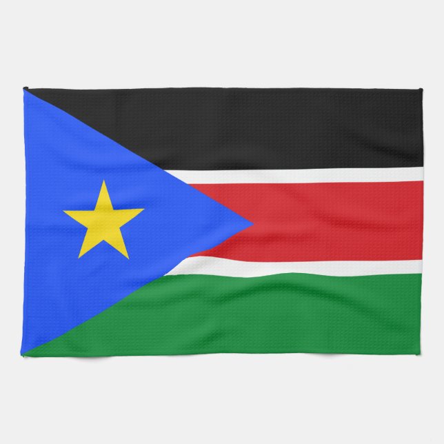 South Sudan Flag Kitchen Towel (Horizontal)