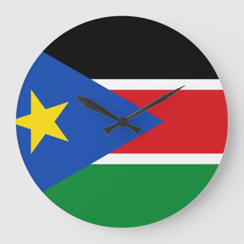 South Sudan Flag Large Clock