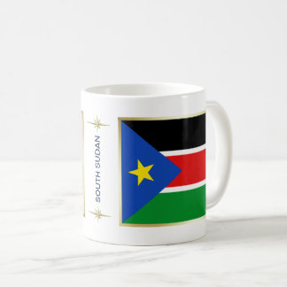 South Sudan Flag + Map Mug