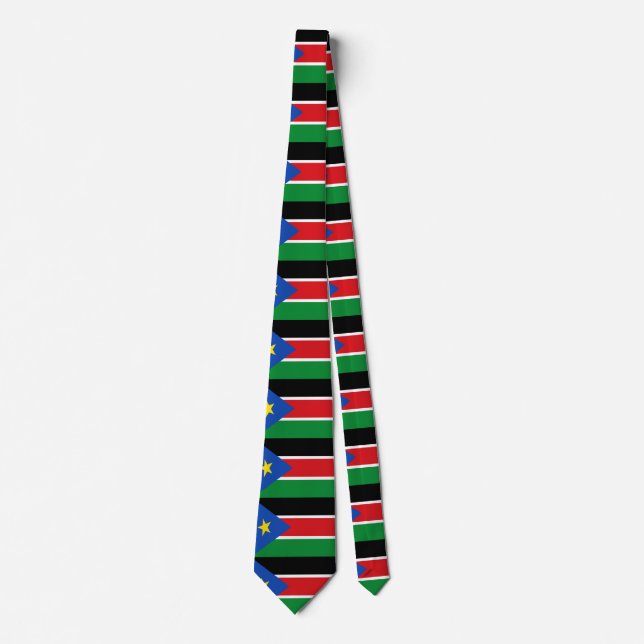 South Sudan Flag Neck Tie (Front)