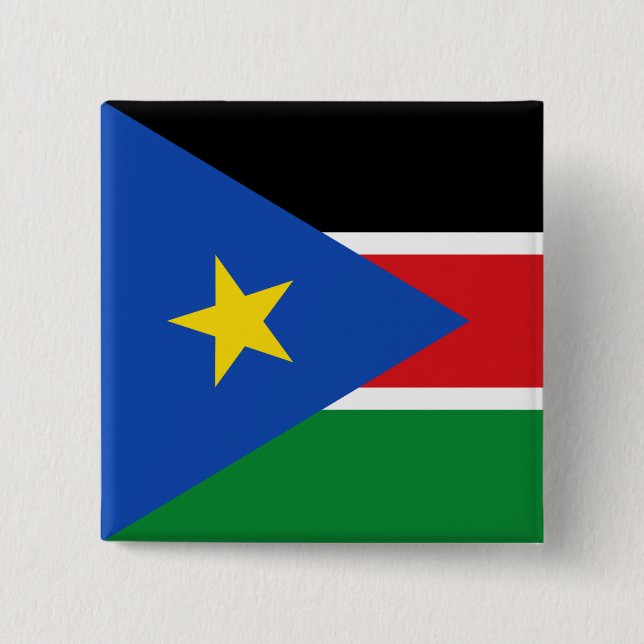 south sudan flag pinback button (Front)