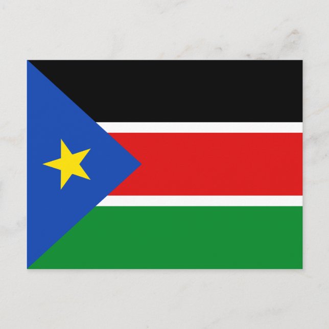 South Sudan Flag Postcard (Front)