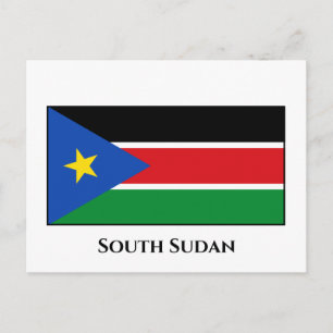 South Sudan Flag Postcard