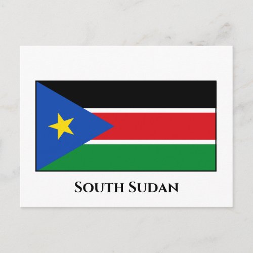 South Sudan Flag Postcard