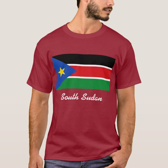 south sudan flag T-Shirt (Front)