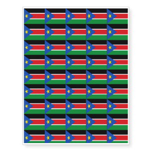South Sudan Flag Temporary Tattoos