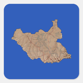 South Sudan Map Sticker