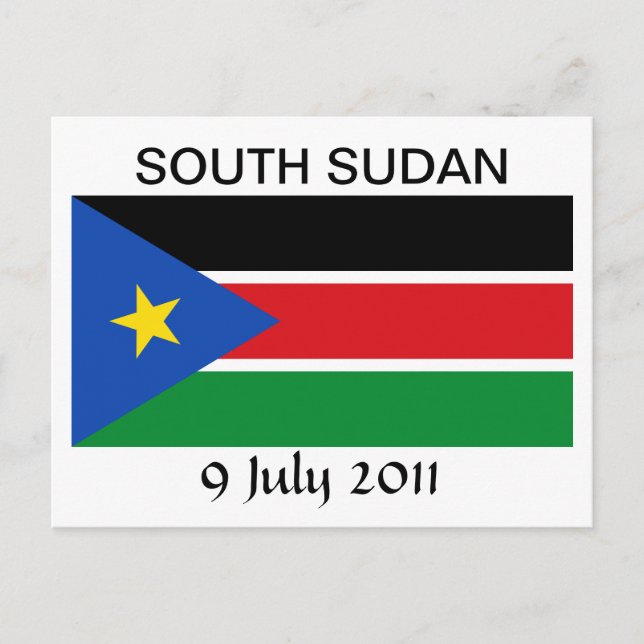 South Sudan National Flag Postcard (Front)