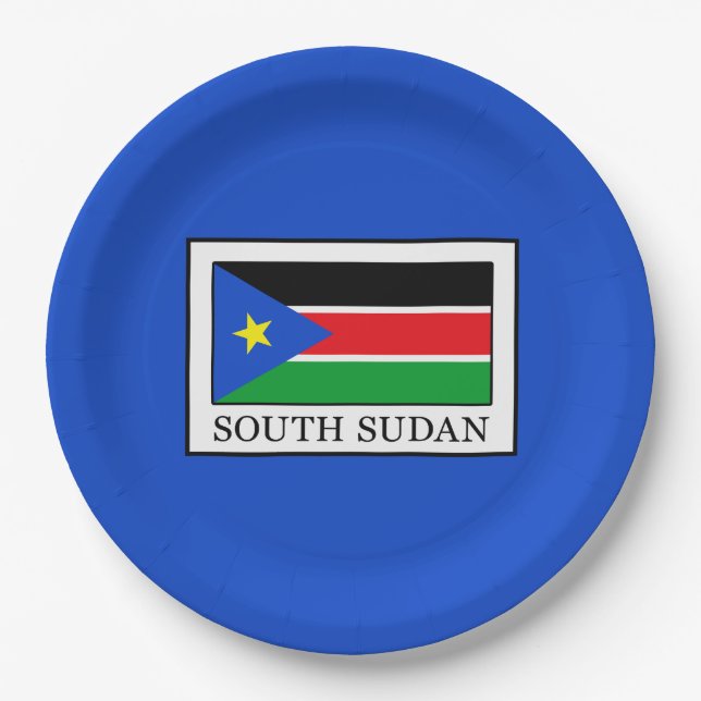South Sudan Paper Plates (Front)
