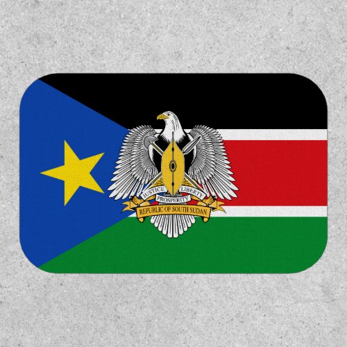 South Sudanese Flag  Coat of Arms South Sudan Patch