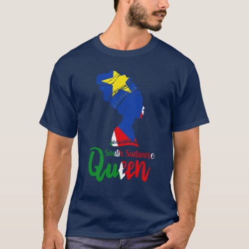 South Sudanese South Sudan Flag Afro Roots T_Shirt