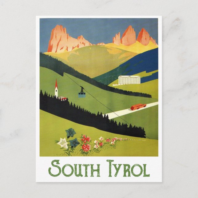 South Tyrol, Austria Postcard (Front)