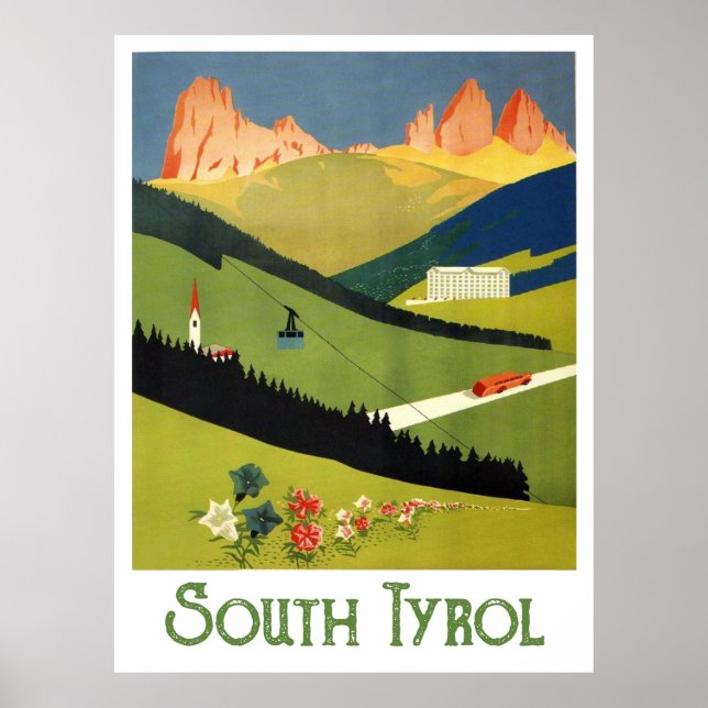 South Tyrol, Austria Poster (Front)
