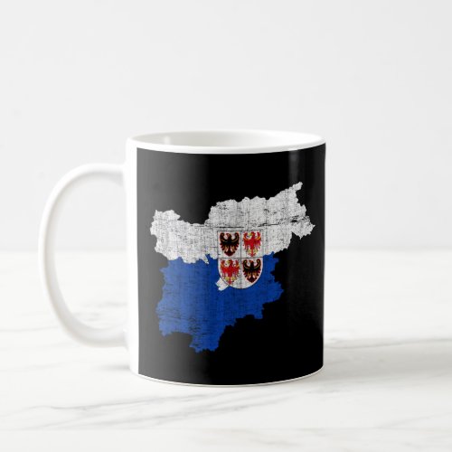 South Tyrolan Map and Flag  Trentino South Tyrol I Coffee Mug