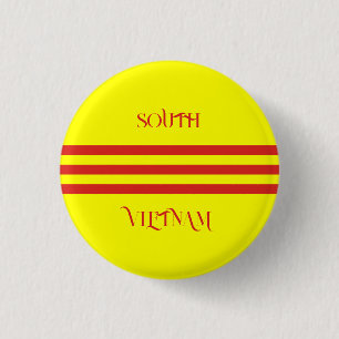 south vietnam flag button
