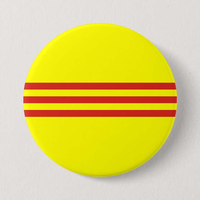 south vietnam flag button (Front)