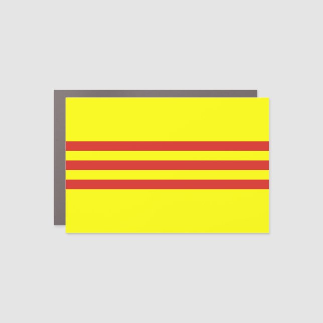 south vietnam flag car magnet (Front)