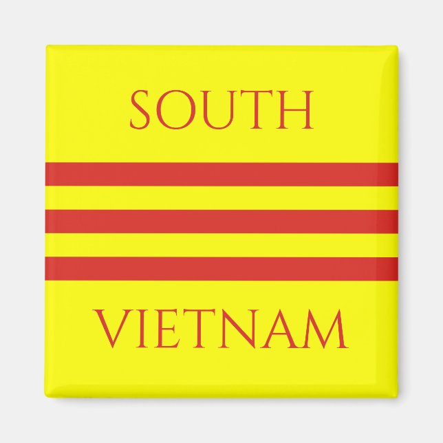 south vietnam flag magnet (Front)