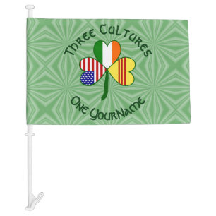 South Vietnam Ireland USA Shamrock Flag Personal