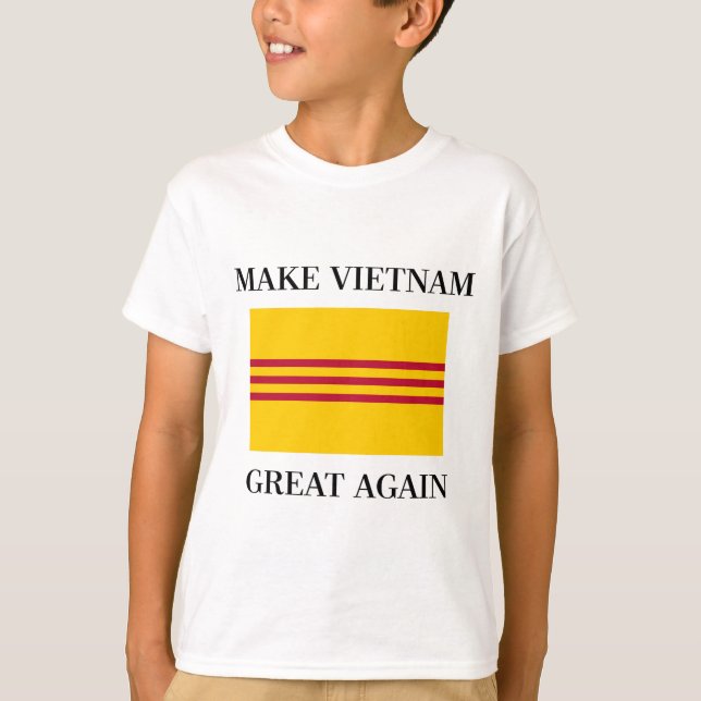 South Vietnamese Flag - Make Vietnam Great Again T-Shirt (Front)