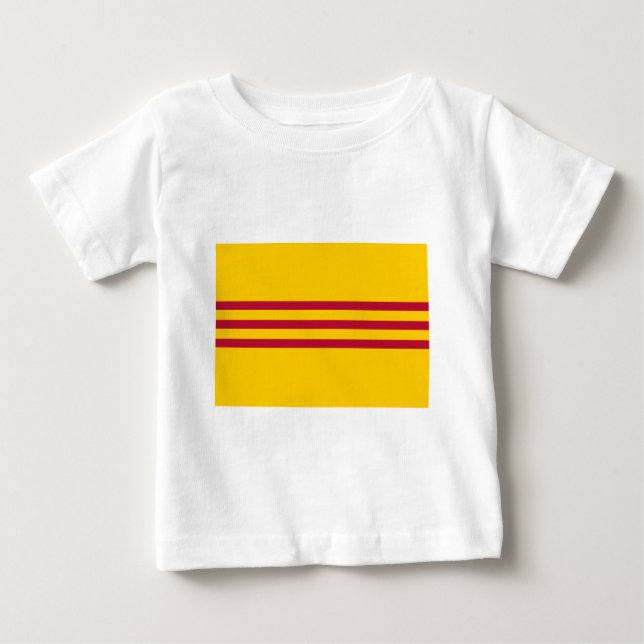 South Vietnamese Flag - Vietnam Cờ vàng ba sọc đỏ Baby T-Shirt (Front)