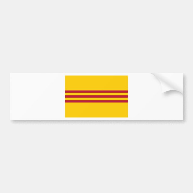 South Vietnamese Flag - Vietnam Cờ vàng ba sọc đỏ Bumper Sticker (Front)