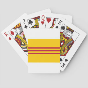 South Vietnamese Flag - Vietnam Cờ vàng ba sọc đỏ Poker Cards