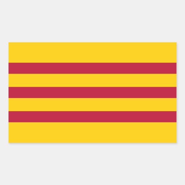 South Vietnamese Flag - Vietnam Cờ vàng ba sọc đỏ Rectangular Sticker (Front)
