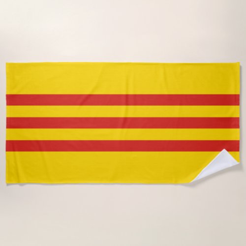 South Vietnamese Vietnam Flag Beach Towel