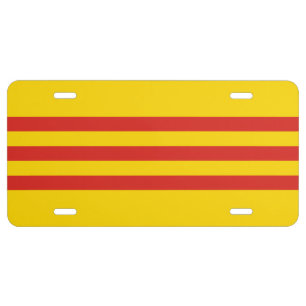 South Vietnamese Vietnam Flag License Plate