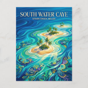 South Water Caye Marine Reserve Belize Postcard