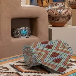 South West American Indian Style Patterned Art Neck Tie