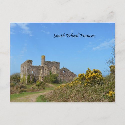 South Wheal Frances Mine Cornwall England Postcard