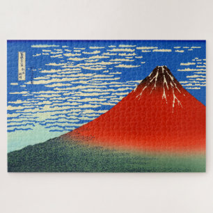 South Wind, Clear Sky Katsushika Hokusai 1830 Jigsaw Puzzle