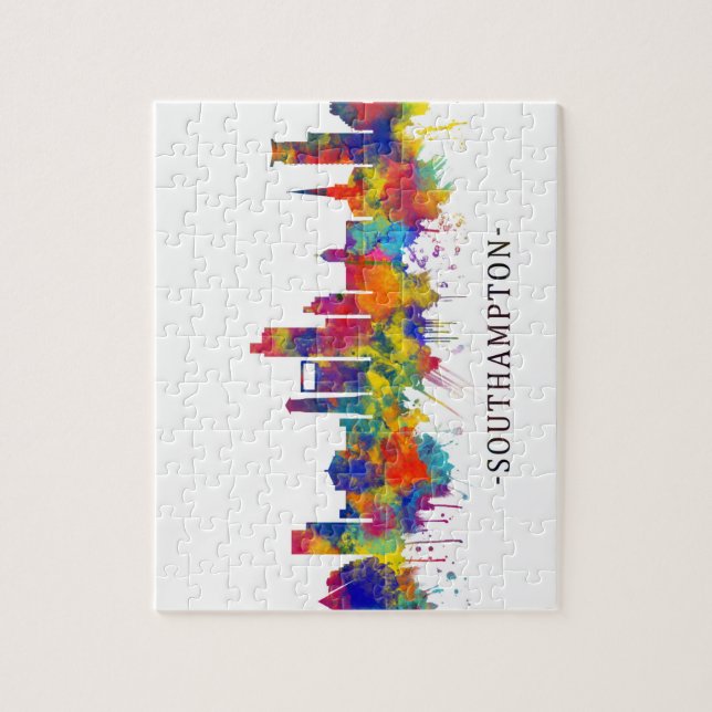 Southampton England Skyline Jigsaw Puzzle (Vertical)