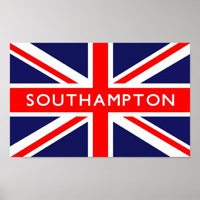 Southampton UK Flag Poster (Front)